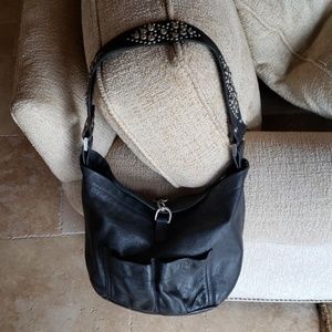 Tylie Malibu black leather handbag
